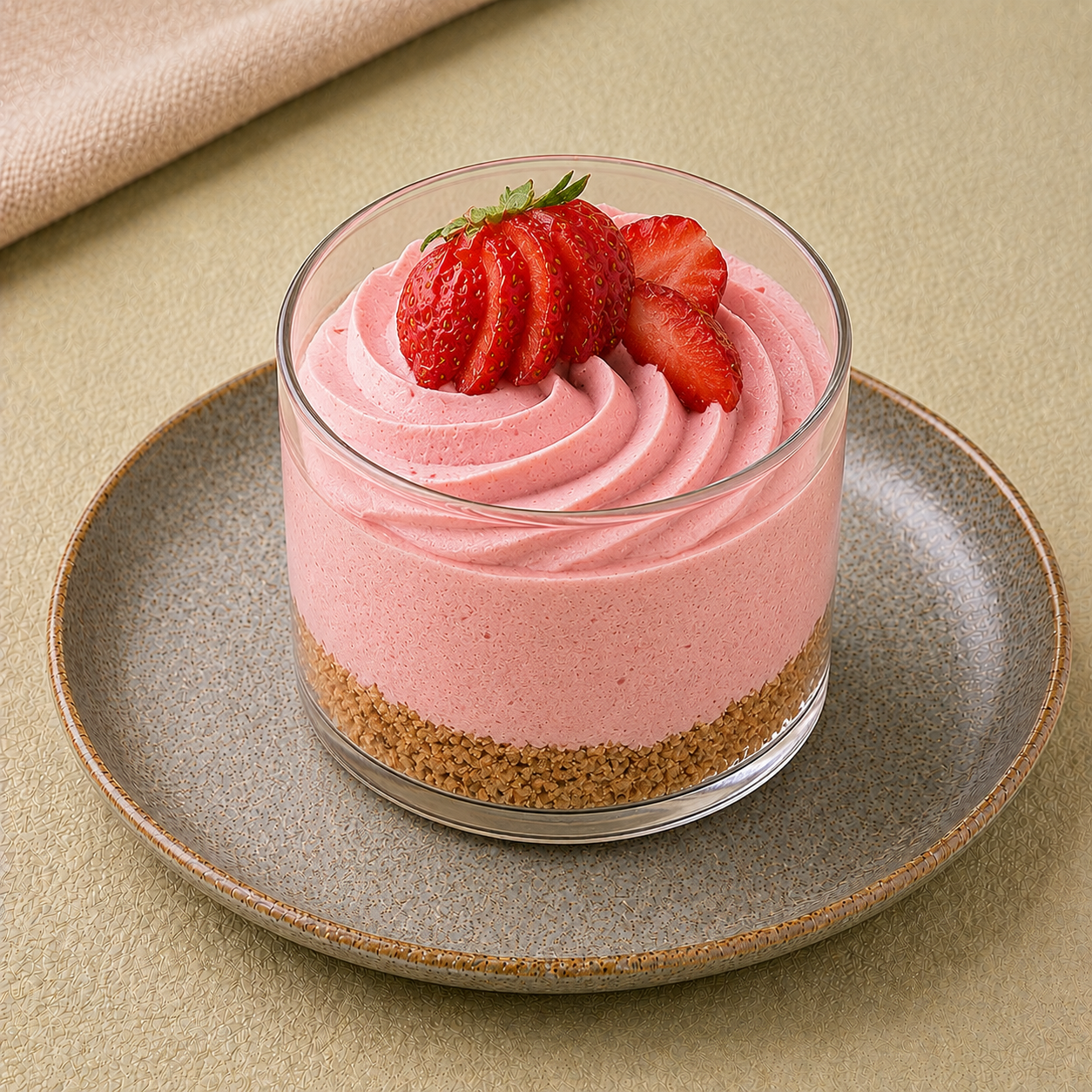 strawberry mousse